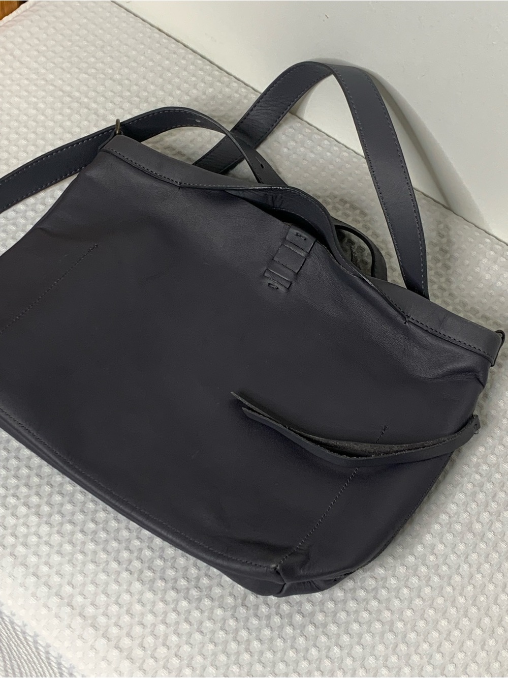 Jo Grey Leather hobo shoulder/ crossbody bag - Picture 4 of 15